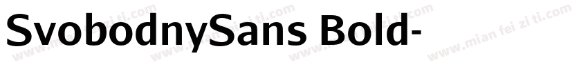 SvobodnySans Bold字体转换